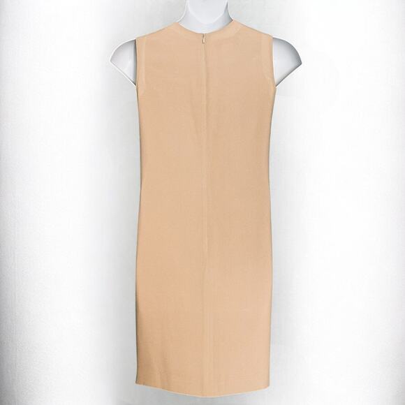 Vintage 80s Jones New York Dress Jacket Set Sz 16 Champagne Mother of Bride Glam - Picture 10 of 12